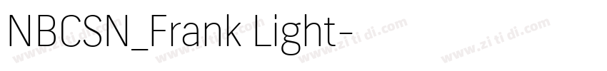 NBCSN_Frank Light字体转换